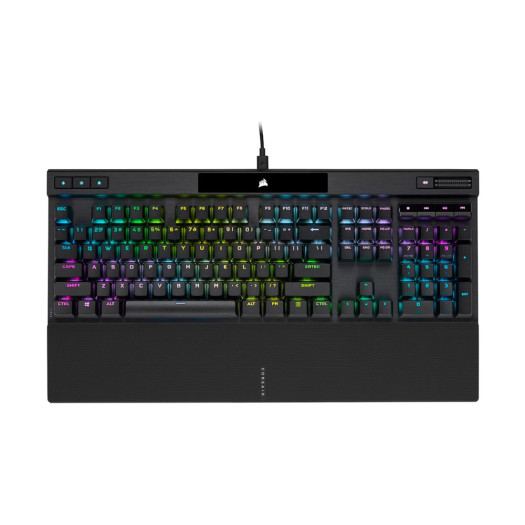Corsair K70 RGB Pro Mechanical Wired Keyboard, Cherry MX Red Switch, 105 Keys Matrix, Rate Up to 8000Hz with Axon, Polycarbonate Keycaps, 100 Million Keystrokes, Arabic Layout, Black | CH-9109410-AR